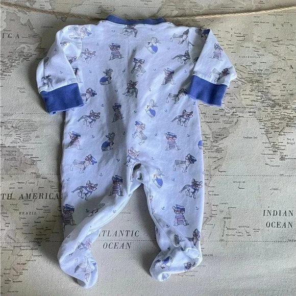 Kissy Kissy Footie Pajamas 6-9Mo - Picture 4 of 5